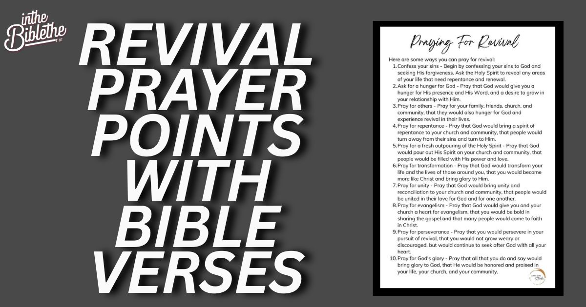 30 Powerful Revival Prayer Points with Bible Verses