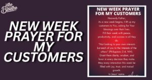 40 New Week Prayer for My Customers