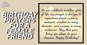 40 Wonderful Birthday Prayers For a Female Friend