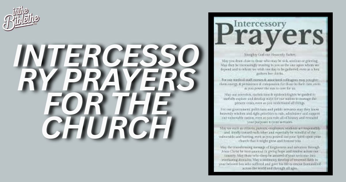 50 Intercessory Prayers for the Church