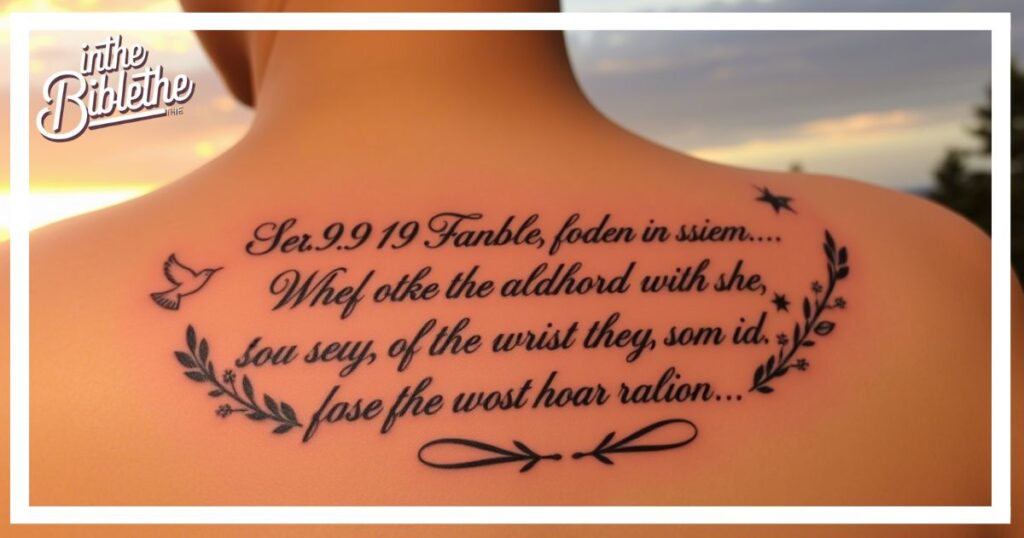 Bible Verse Tattoos: Meaningful Designs