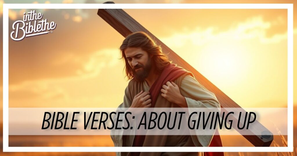 Bible Verses About Giving Up