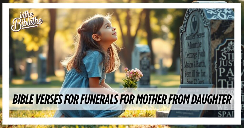 Bible Verses for Funerals for Mother from Daughter