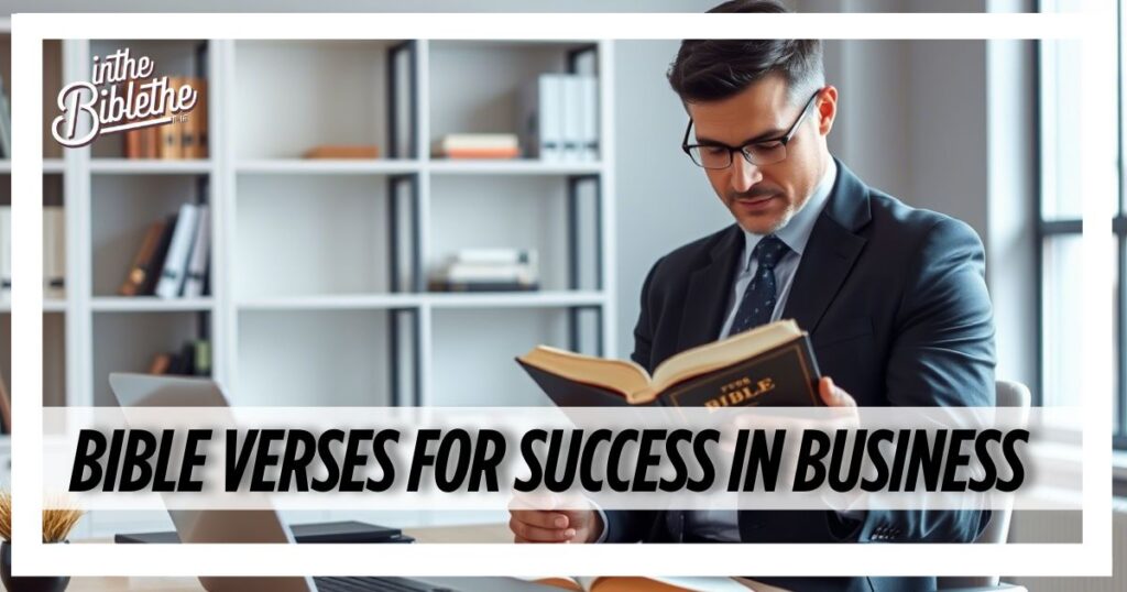 Bible Verses for Success in Business