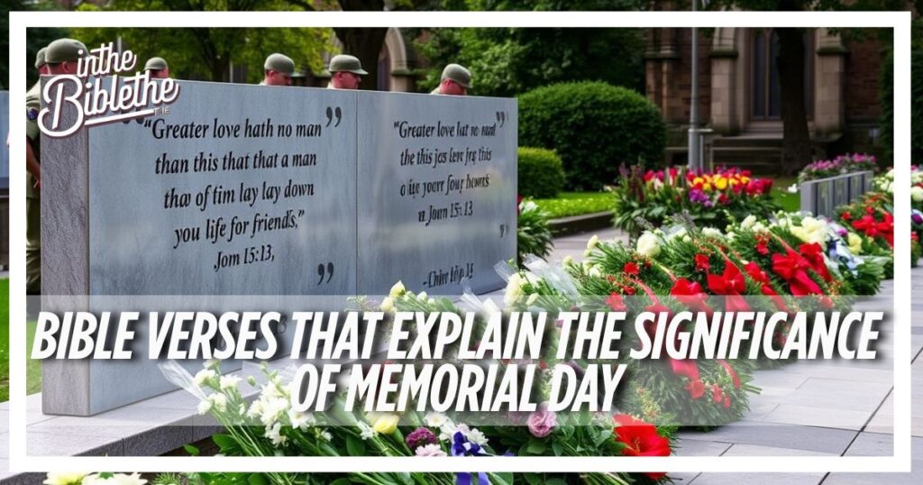 Bible verses that explain the significance of Memorial Day