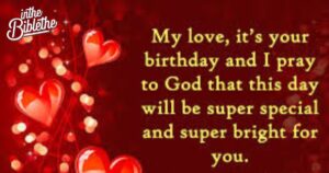 Birthday Prayer Message for My Love