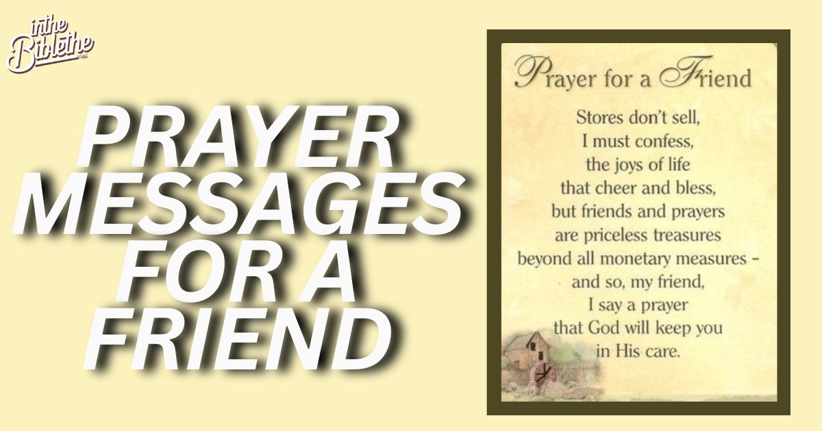 Prayer Messages for a Friend