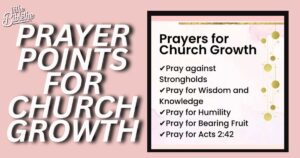 Prayer Points for Church Growth