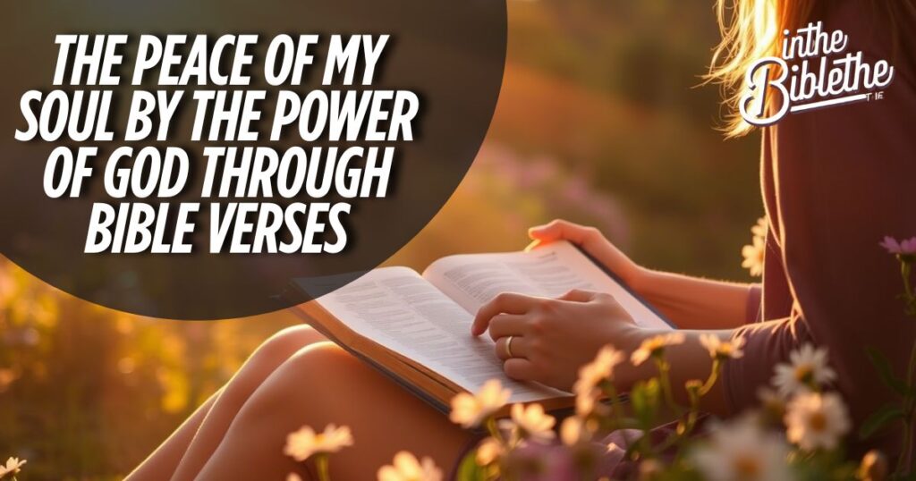 This is the peace of my soul by the power of God through Bible verses