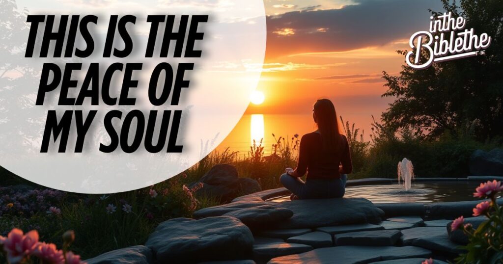 the peace of my soul
